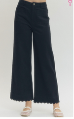 The Navy Maribel Scallop Pant