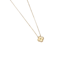 Foxy Gold Quatrefoil Necklace