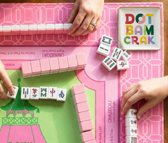 Mahjong Dot Bam Crack Ceramic Trinket Tray
