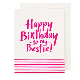 Happy Birthday to my Bestie Greeting Card