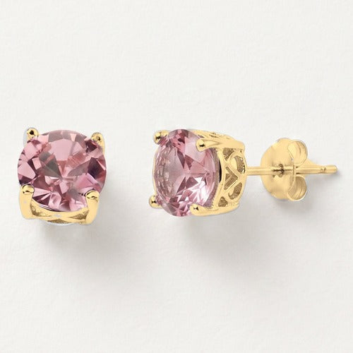 Baby Pink Sparkle Stud Earrings, colour swatch close-up