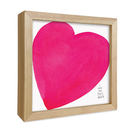 Squeezed Heart Little Print | Framed Art Print
