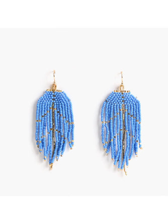 Feather Blue Light Earrings