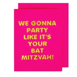 Bat Mitzvah Congrats Greeting Card