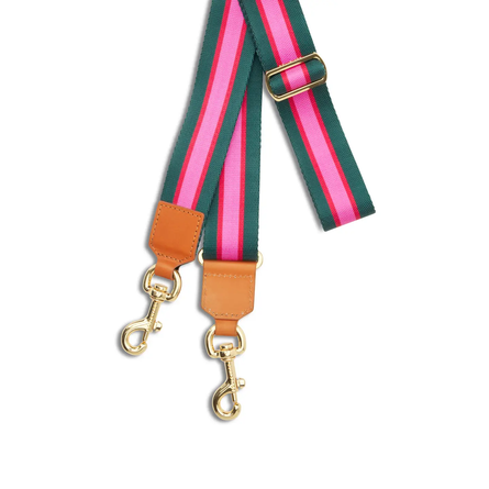 Verona Pink Red and Green Stripe Adjustable Strap