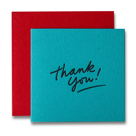Blue Thank You Tiny Card