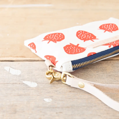 Strawberries Wristlet