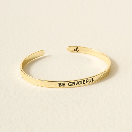 Be Grateful Little Reminder Cuff