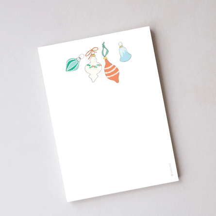 Lim. Edition Vintage Ornaments Notepad by Sara Fitz (5" x 7")