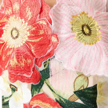 Camellia Garden Embroidered LONG Strapless Maxi Dress