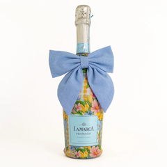 Preppy Springtime Serenity Champagne Bottle Wrap – Fits La Marca 750ml