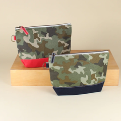 All in Canvas Make Up Accessories Camo Venture Zip Pouch