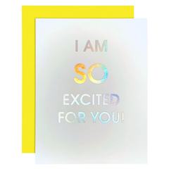 So Excited For You Letterpress Greeting Card