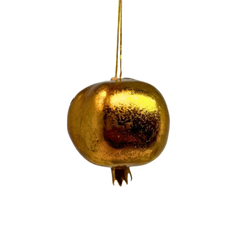 Old World Pomegranate Ornament - Antique Bronze 3.5”