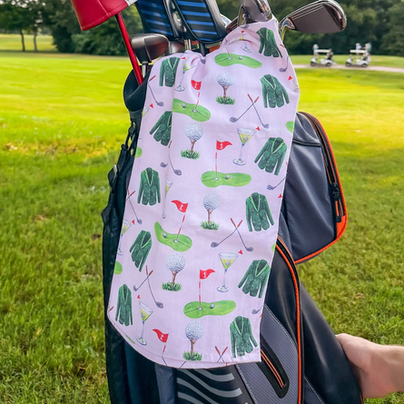 Golf Pattern Flour Sack Tea Towel