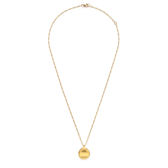 Organic Form Disk Necklace