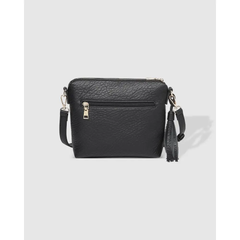 Kasey Textured Crossbody Bag - Black