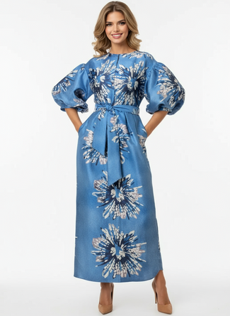 Blue Dahlia Maxi Dress