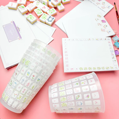 Mahjong Tiles Stadium Cups – Set of 6