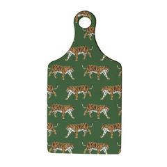 Green Charcuterie Serving Board W/Handle - Big Cat by Clairebella