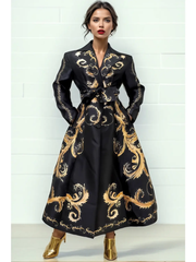 Noir Luxe Maxi Dress  – Vivid Hue Holiday Edit