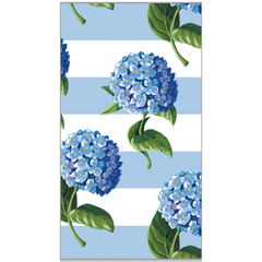 Hydrangeas Stripe Print Paper Guest Towels | Luxe Pack of 40