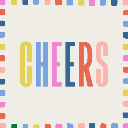 Cheers Bright Cocktail Napkins