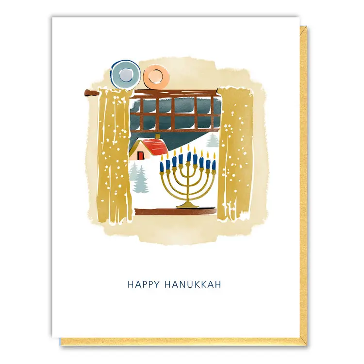 Hanukkah Window Greeting Card