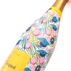 Pink Graduation Champagne Bottle Wrap (Fits Veuve Clicquot 750ml)