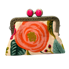 Joliet Rose Cream Kiki & Syds On the Go Credit Card Clutch