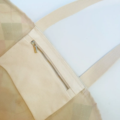 The Forevermore Golf Tote – Pink & Green Argyle