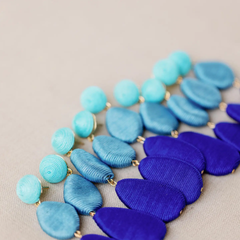 Blue Ombre Lido Statement Drop Earrings