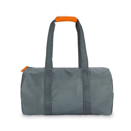 Classic Nylon Duffle – Grey & Orange