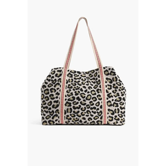 Forestry Leopard Embellished Tote