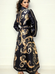 Noir Luxe Maxi Dress  – Vivid Hue Holiday Edit
