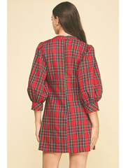 Red Plaid Holiday Dress – Vivid Hue Holiday Edit