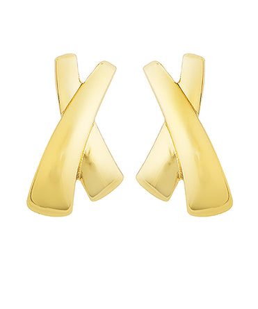 X Shape Teardrop Earrings