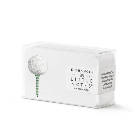Golf Tee Little Notes® – Boxed Set of 85 Mini Notecards