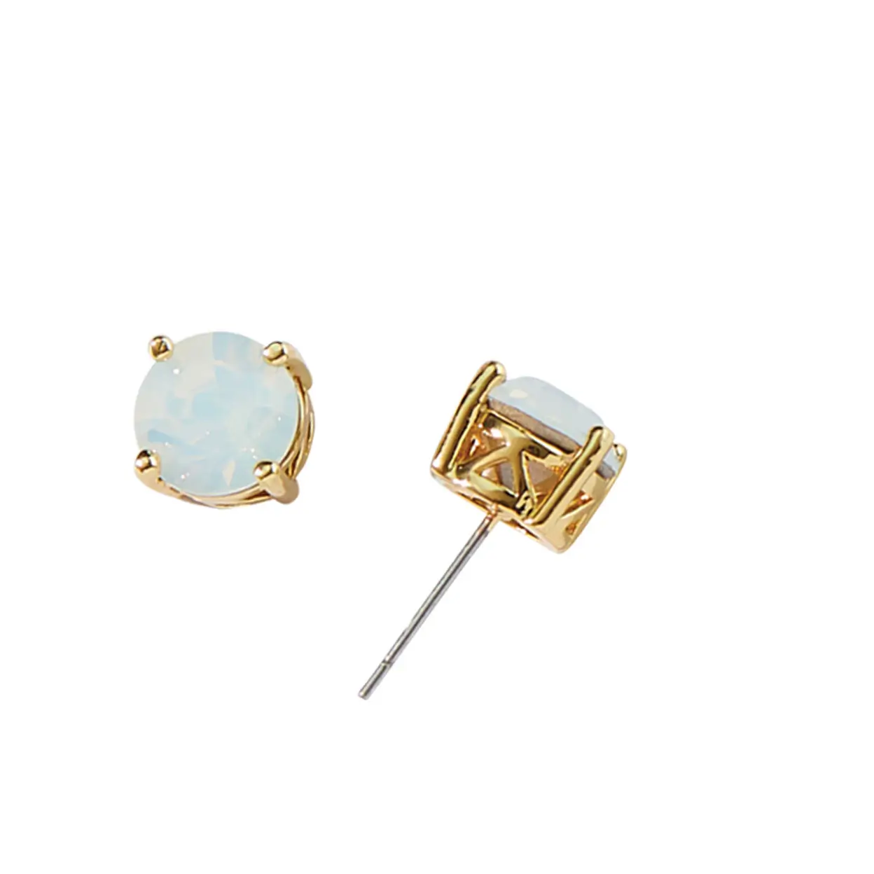 Opal Glow Statement Stud Earrings