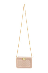 White Square Jelly Chain Crossbody Bag