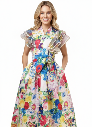 Jardin Bloom Dress | The Vivid Hue Edit