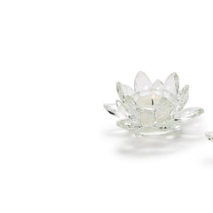 Lotus Flower Crystal VOTIVE Candle holder