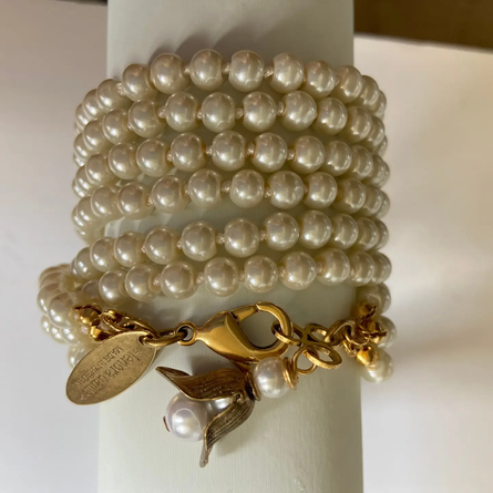 The Audrey Pearl Wrap Bracelet