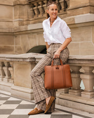 Rhodes Laptop Bag – Tan