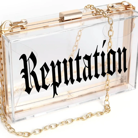 "Reputation" Acrylic Clutch (Taylor Swift)