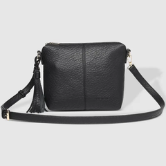 Kasey Textured Crossbody Bag - Black