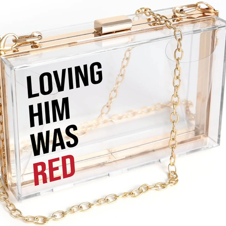 "Red" Acrylic Clutch (Taylor Swift)