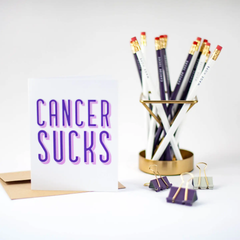 Cancer Sucks – Encouragement Greeting Card