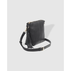Kasey Textured Crossbody Bag - Black