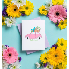 Flower Moto Card Greeting Card Thank You